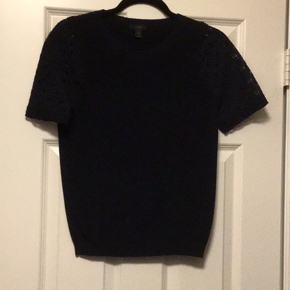 Jcrew Navy short sleeved sweater